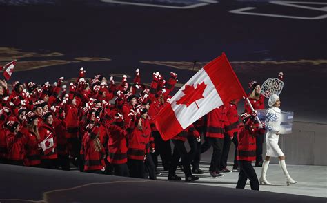 Canada at the opening ceremonies