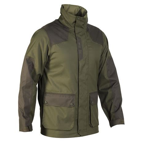 Waterproof HUNTING JACKET 500 GREEN Solognac - Decathlon