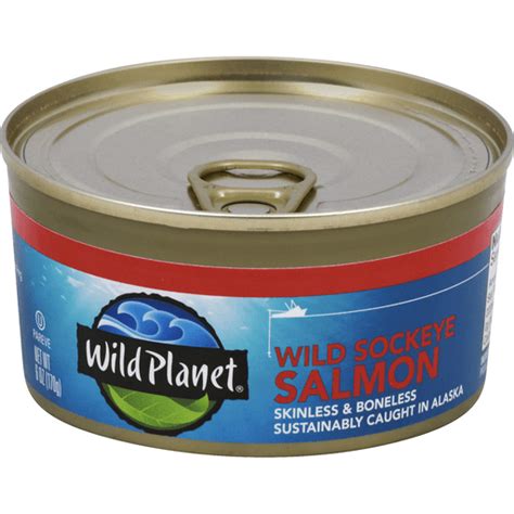 Wild Planet Wild Salmon - Sockeye - 6 oz | Salmon | New Pioneer