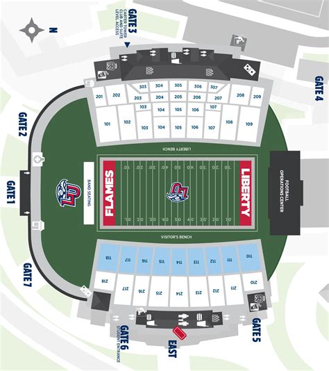 Liberty Flames Football Stadium Seating Chart - Stadium Seating Chart