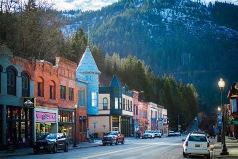 A former mining town, Wallace is located in northern Idaho and is surrounded by mountains ...