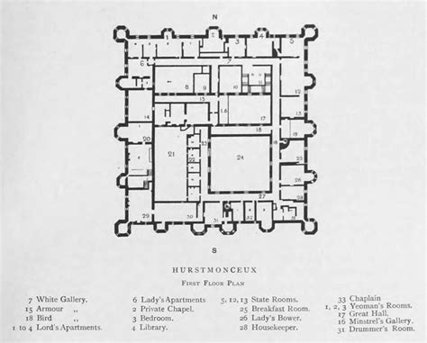 Image result for herstmonceux-castle top view | Castle floor plan, How ...