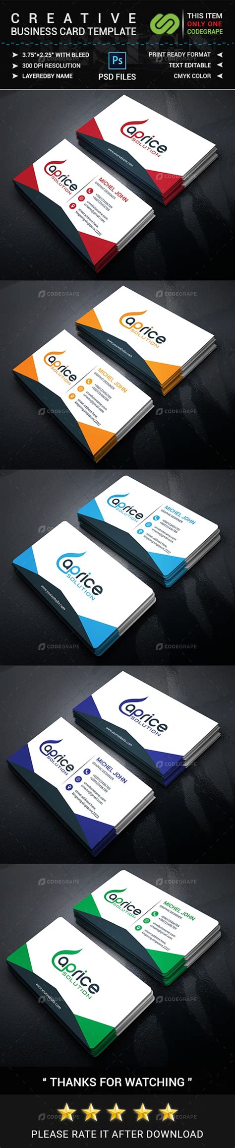 Creative Business Card Template - Prints | CodeGrape