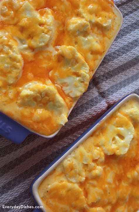 Baked Cheesy Cauliflower Casserole Recipe