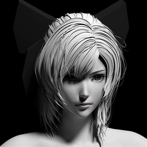 Anime Girl Head 3D model - Download Free 3D models