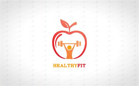 Modern Health Gym Fitness Logo For Sale - Lobotz LTD