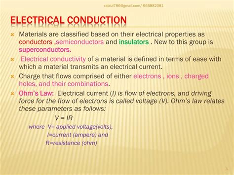 PPT - ELECTRICAL PROPERTIES OF MATERIALS PowerPoint Presentation, free ...