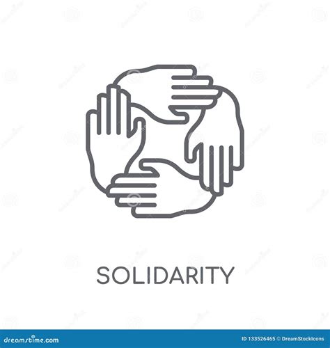 Linear Solidarity Icon From Charity Outline Collection. Thin Line ...