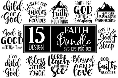 Faith SVG Bundle Christian Quotes Bundle Graphic by SvgCraft · Creative Fabrica