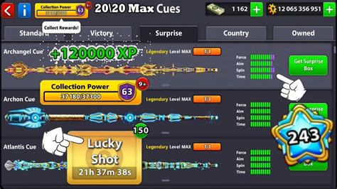 8 ball pool Upgrade 20 Legendary Cue To Level Max 😱 120K XP - YouTube