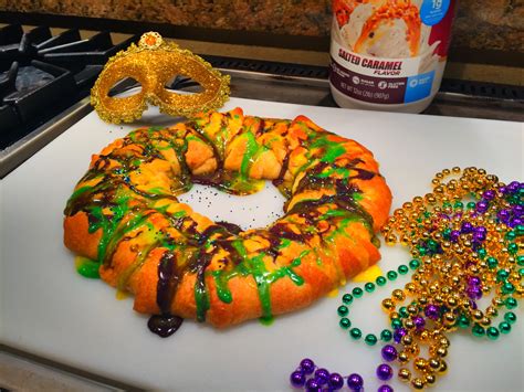 Healthy Dessert Recipe-Protein Mardi Gras King Cake -Cajunfood4thought