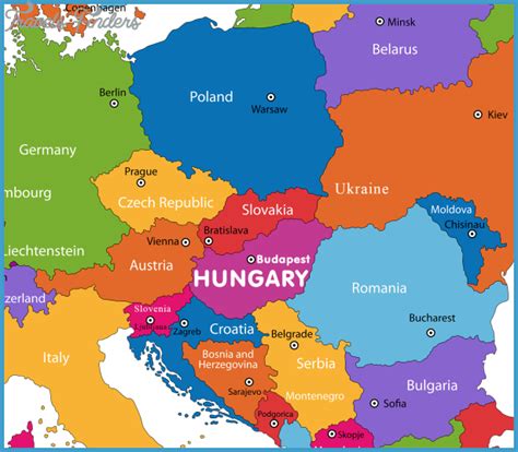 Hungary Map - http://travelsfinders.com/hungary-map.html | Hungary, Map ...