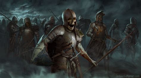 ArtStation - Undead army, Egor Samsonov | Undead art, Undead warrior ...