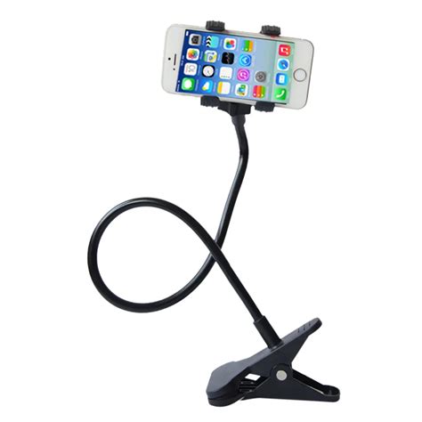 Phone holder Universal Long Arm Lazy Mobile Phone Gooseneck Stand Holder Flexible Bed Desk Table ...