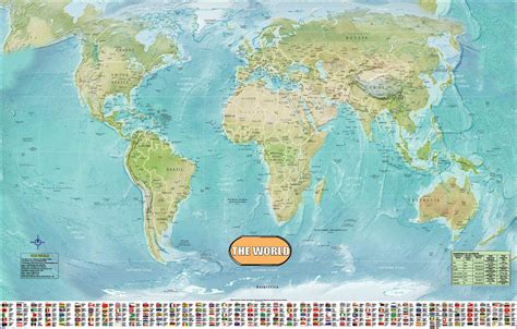 Laminated World Map Us Map Poster Set 18 X 29 Wall Ch - vrogue.co