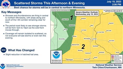 NWS Twin Cities on Twitter: "No significant changes to the severe weather potential from the ...