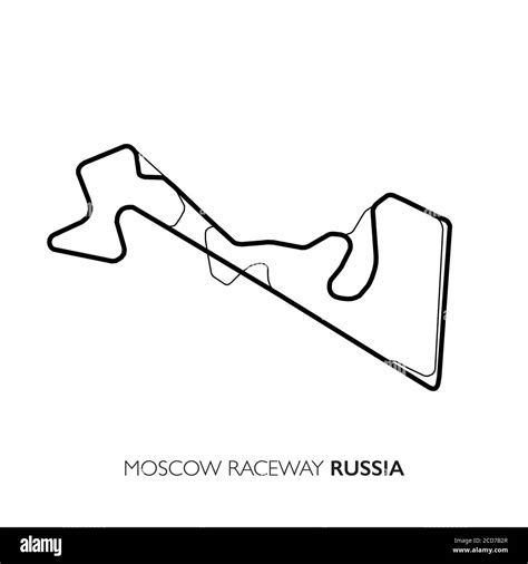 Moscow circuit, Russia. Motorsport race track vector map Stock Vector Image & Art - Alamy
