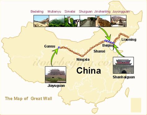 The Maps of the Great Wall,Beijing Great Wall Maps