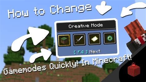 How to Change Gamemodes quickly | Minecraft - Without Commands - YouTube