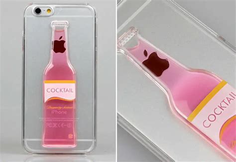 Red Wine Phone Case Vodka Alcohol Bottle Cocktail Transparent Tpu Case For Apple Iphone 6 - Buy ...