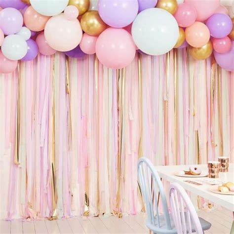 Blush Pink Pastel Gold Balloon Garland Kit Wedding | Etsy Streamer ...