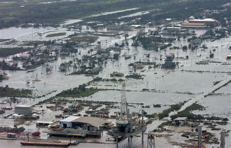 Aerial photos of Hurricane Ike damage