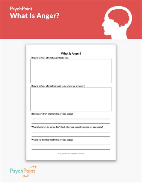 What Is Anger? Worksheet | PsychPoint