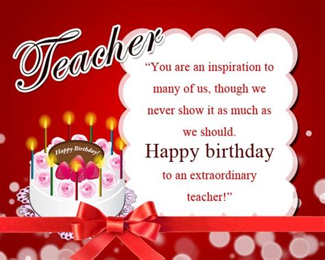 Birthday Wishes To Teacher - Wishes, Greetings, Pictures – Wish Guy