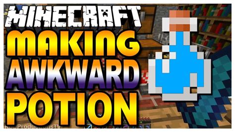 Minecraft - Making An Awkward Potion (Nether Wart) - YouTube