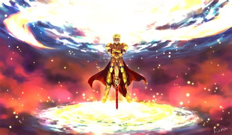 Gilgamesh Ascendant: Fate/Grand Order HD Wallpaper by 粉