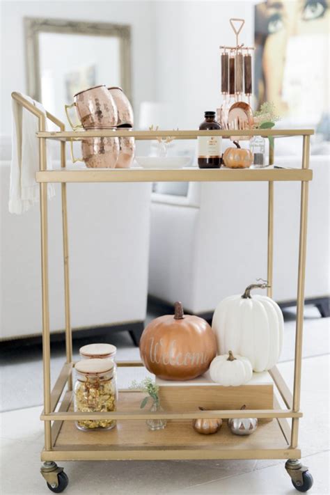 Fall Bar Cart: Everything Copper - Fashionable Hostess