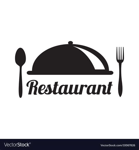 Restaurant logo design Royalty Free Vector Image
