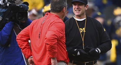 Urban Meyer, Jim Harbaugh and Their First On-Field Taste of the Ohio State-Michigan Rivalry ...