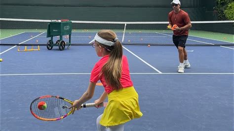 High Performance Tennis Drills for kids with Coach Brian Dabul - YouTube