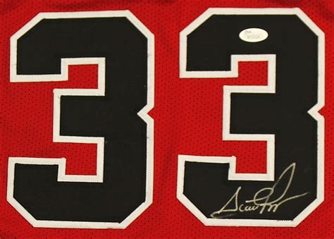 Scottie Pippen Signed Bulls Stat Jersey (JSA COA) | Pristine Auction