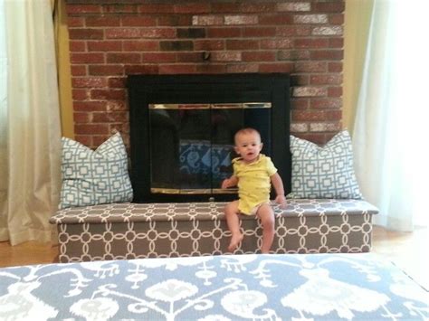 Childproofing the fireplace hearth in comfort and style. | HearthSoft by Jamboo Creations ...