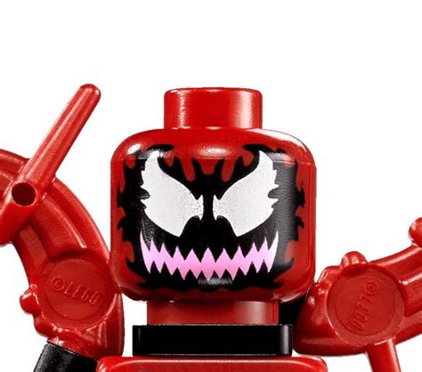 LEGO CARNAGE HEAD | Lego marvel, Lego custom minifigures, Lego iron man