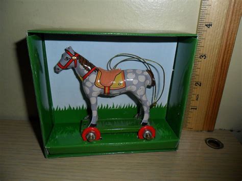 Schylling Penny Toy ~ Tin Toy Collection Ornament ~ Spotted Horse -- Antique Price Guide Details ...