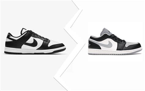 Nike Dunk Low Panda Vs Nike Air Jordan 1 Low Shadow: Looks, price, and more compared