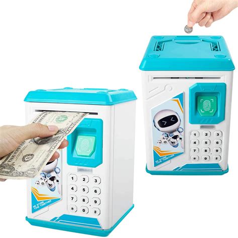 DOTSOG Great Gift Toy for Kids Code Electronic Piggy Banks Mini ATM Electronic Save Money Coin ...