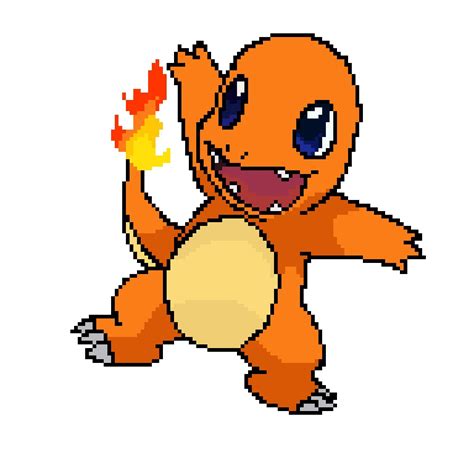 {my pixel art} charmander | Pokémon Amino