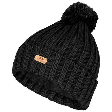 Trespass Thorns Mens Classic Warm Beanie Casual Winter Hat with Pom Pom | eBay