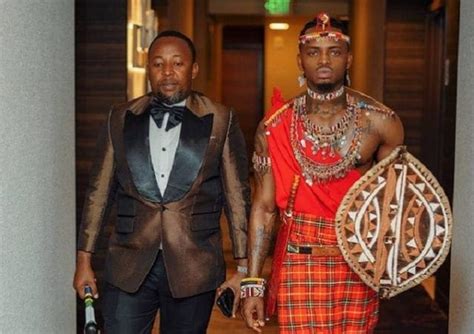 Diamond Platnumz Graces BET Awards Red Carpet (USA) In Maasai Attire