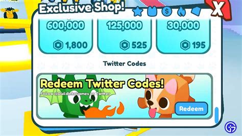 Pet Simulator X Codes