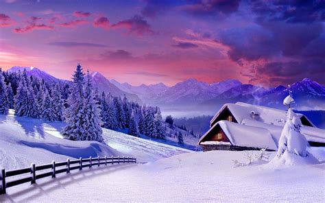 Beautiful Snowy Scenery