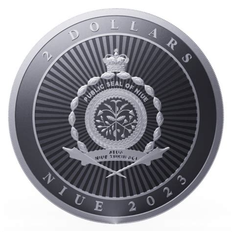 2023 1oz $2 NZD Niue Hibernia Silver Coin BU | European Mint