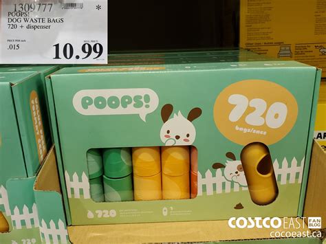 1309777 POOPS DOG WASTE BAGS 720 dispenser 10 99 - Costco East Fan Blog