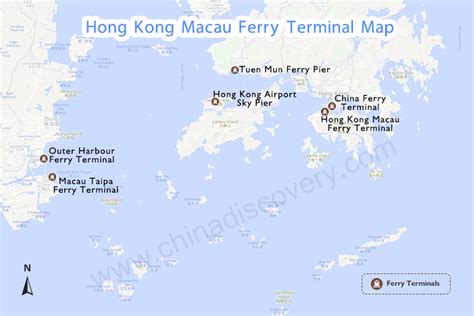 Hong Kong Ferry To Macau Map