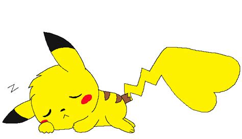 sleeping Pikachu by Kat-Skittychu on DeviantArt