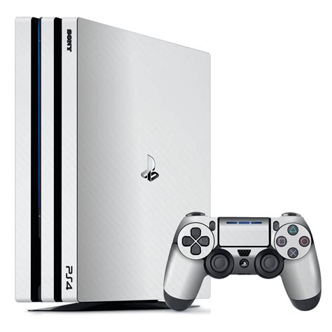 Playstation 4 PRO WHITE CARBON Fibre Skin – EasySkinz™